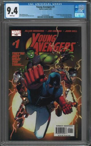 Young Avengers 1 Cgc 9.  4 1st Appearance Kate Bishop Patriot Hulkling Wiccan