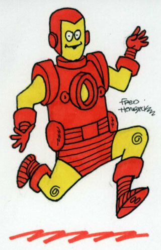 Fred Hembeck Sketch Card: Iron Man,  Running (avengers/marvel) 1/1