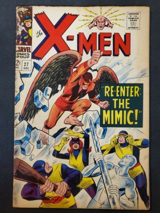 The X - Men 27 (1966) 4.  0 Marvel Comics 1st Print