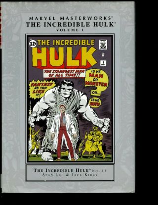 Marvel Masterworks The Incredible Hulk Vol.  1 Marvel Comic Book Hardcover Np13