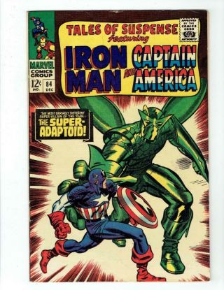 Tales Of Suspense 84 (marvel Dec 1966) Silver Iron Man Captain America Fn/vf