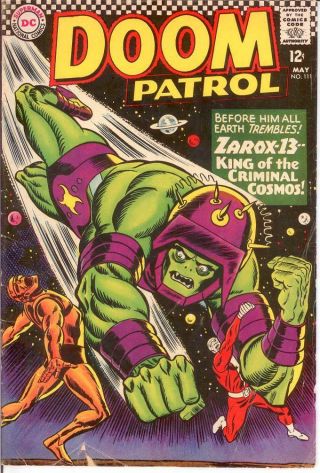 Doom Patrol 111 Vg May 1967 Comics Book