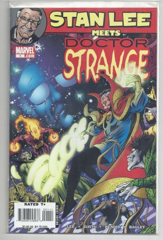 Stan Lee Meets Doctor Strange 1 Marvel Direct Edition Bagley Bendis Lee Davis