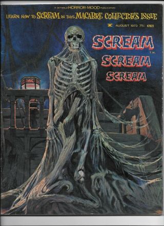 Scream 1,  2 Hell Rider 1,  2 Crime Machine 2 All Skywald Magazines