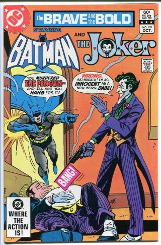 The Brave And The Bold 191 Batman Joker 1982 Dc Comics Nm -