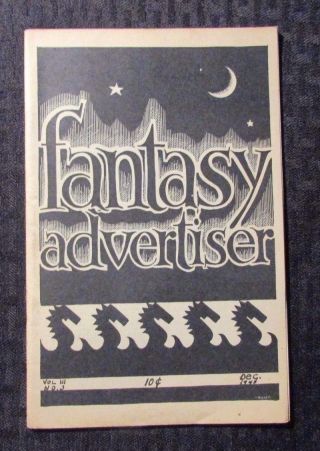 1948 Dec Fantasy Advertiser Science Fiction Fanzine V.  3 3 Vg,  4.  5 40pgs
