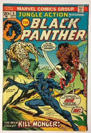 Marvel Jungle Action Feat.  The Black Panther 6 (sept 1973) Kill - Monger
