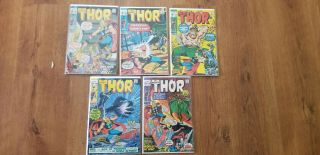 Thor 181,  183 - 186 5 Comics Marvel Bronze Age