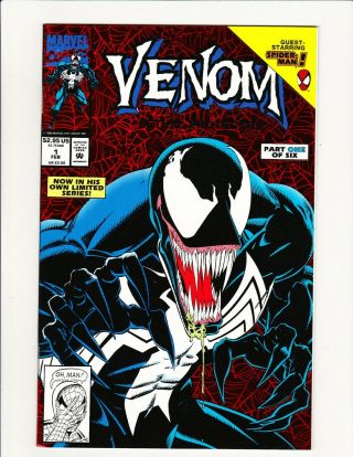 Venom Lethal Protector 1 Red Foil Cover 1993 First Print 1st Solo Spiderman Key