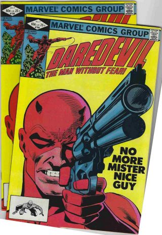 Two Copies Daredevil 184 Frank Miller Cover,  Art (marvel 1982) Nm Sharp Copies