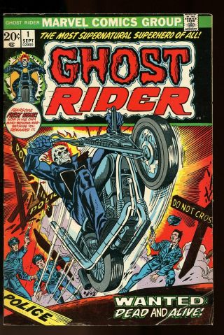 Ghost Rider 1 Very Good 4.  0 1973 Marvel Comics