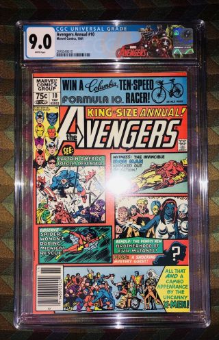 Avengers Annual 10 Cgc 9.  0 1st Rogue & Madelyn Pryor Avengers Label White Pages
