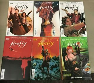 Firefly 1 - 5 Plus Bad Company 1 Boom Studios Joss Whedon Serenity 1st Print Hot