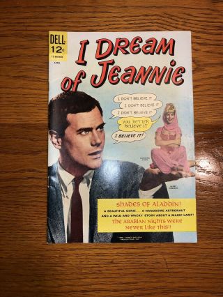 I Dream Of Jeannie 1 (dell Comics 1966) Larry Hagman Barbara Eden Tv Show High