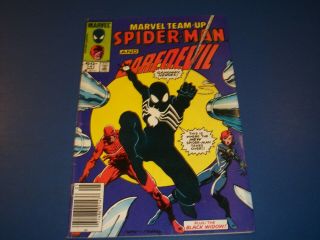 Marvel Team Up 141 Key 1st Symbiote Black Suit F,  Black Widow Daredevil Marvel