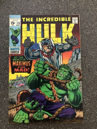 Incredible Hulk 119 Vf - 7.  5 1st President Richard Nixon