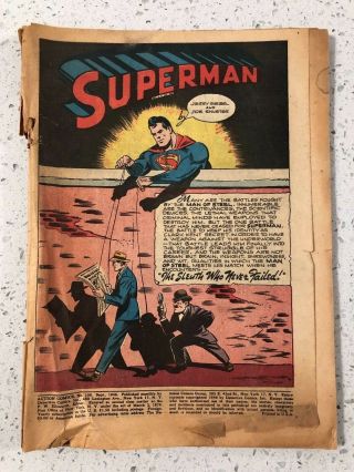 Action Comics Superman 100 1946 The Sleuth Who Never Failed No Cover