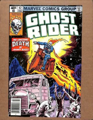 Ghost Rider 42 - Near 9.  4 Nm - Johnny Blaze Dead Or Alive Marvel Comics