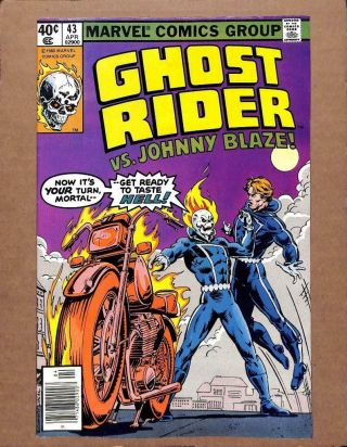 Ghost Rider 43 - Near 9.  2 Nm - Johnny Blaze Dead Or Alive Marvel Comics