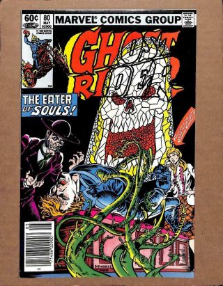 Ghost Rider 80 - Near 9.  0 Nm - Johnny Blaze Dead Or Alive Marvel Comics