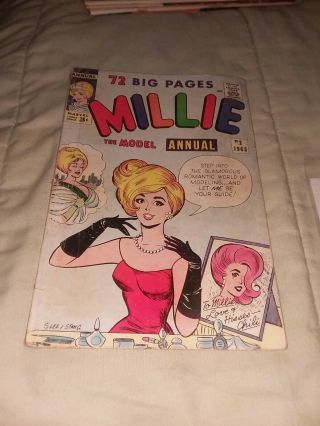 Millie The Model Annual 2 Marvel Comics 1963 Silver Age Stan Lee G Gga Atlas