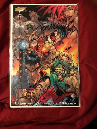 1998 Battle Chasers: 1 - 6.  1st Issue Signed Tom Mcweeney W/cert.  & Variants