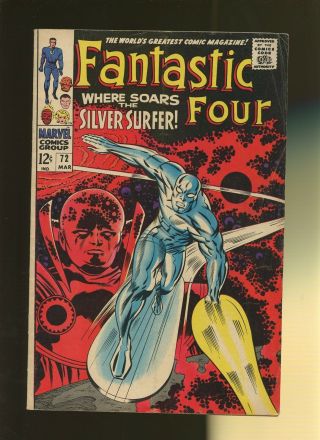 Fantastic Four 72 Vg 3.  5 1 Book Uatu Silver Surfer Stan Lee & Jack Kirby