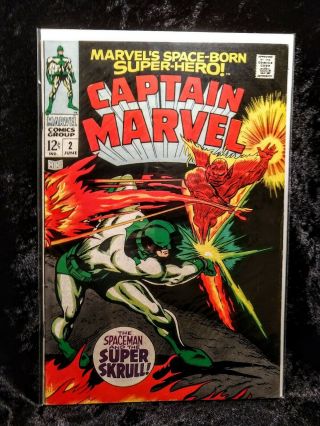 Captain Marvel 2 (vol.  1) Vf - 7.  5 Silver Age June 1968