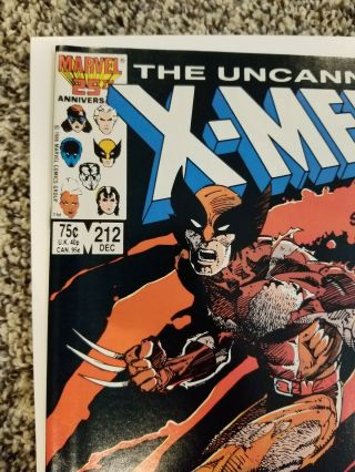 The Uncanny X - Men 212 & 222 VF/NM Marvel Comics Wolverine vs Sabretooth Pt 1& 2 2