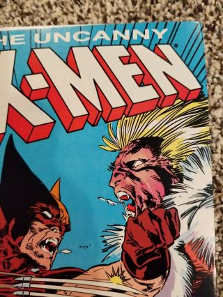 The Uncanny X - Men 212 & 222 VF/NM Marvel Comics Wolverine vs Sabretooth Pt 1& 2 4
