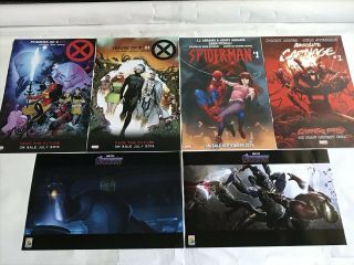 Sdcc 2019 Avengers Endgame Promo Posters Carnage Spider - Man X - Men
