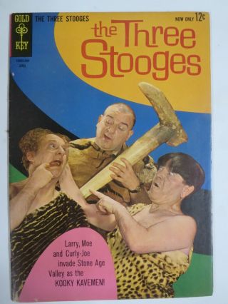 Three Stooges 12 (gold Key,  4/1963) (fine;f) Photo Cover