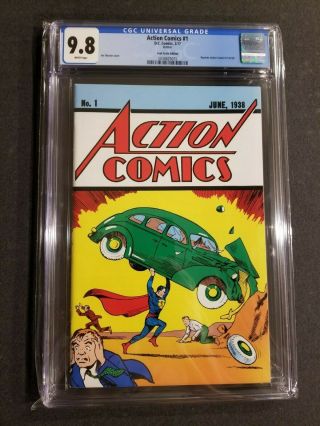 Action Comics 1 Cgc 9.  8 - Wp Loot Crate June 1938 Reprint 1st App Superman Dc