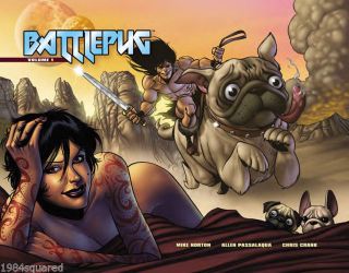 Battlepug Volume 1 Hardcover Gn Signed Mike Norton Blood And Drool Oop Nm