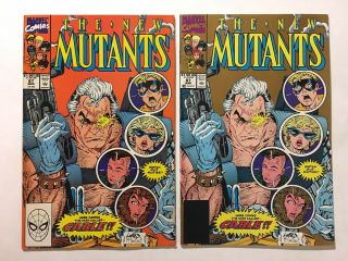 The Mutants 87 - First Cable.  Key Marvel 1990 1st & 2nd Print