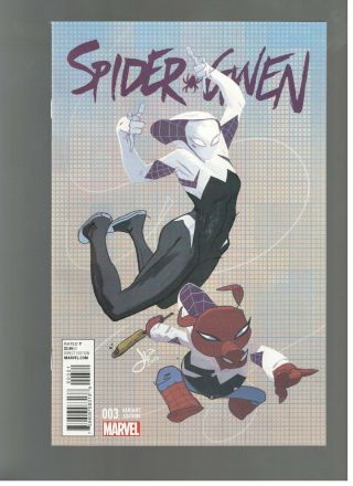 Spider - Gwen 3 1 In 25 Variant Cover Stan Lee Jason Latour Near 9.  8 Unread