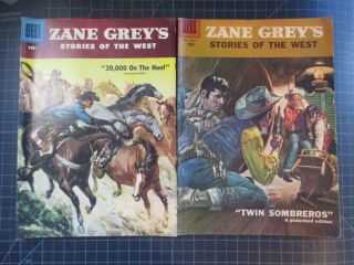 DELL ZANE GREY ' S STORIES OF THE WEST 30,  34,  35,  37,  39 1956 4