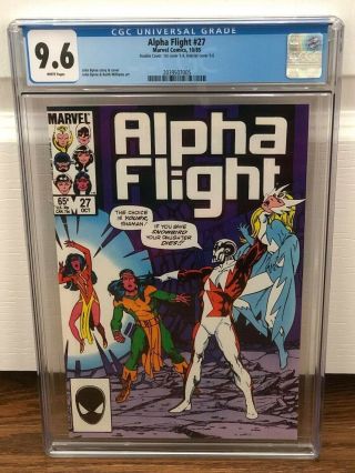 Alpha Flight 27 (1985) Double Cover 1st Cover 9.  4 2nd Cover Cgc 9.  6 2039507005