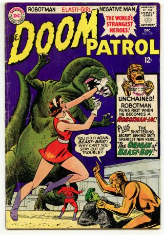 Jerry Weist Estate: The Doom Patrol 100 (dc 1962) Vg No Res