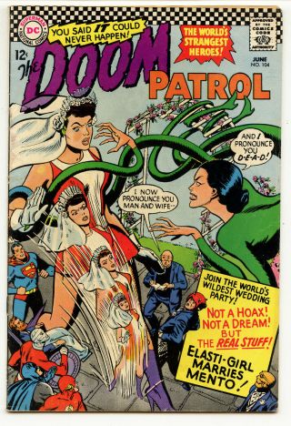 Jerry Weist Estate: The Doom Patrol 104 (dc 1966) Vg,  No Res