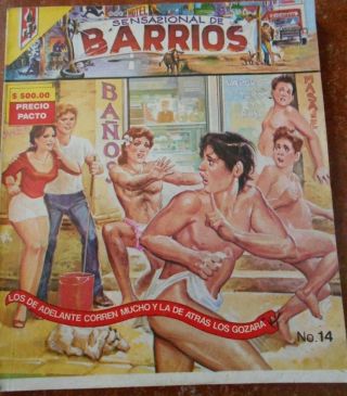 Barrios Comic Sexy Women Hunks Bathhouse Gay Lgbt Queer Cliche Art Vintage 80s