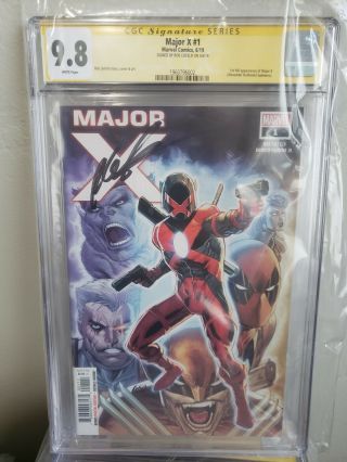 Major X 1 (2019 Marvel) 1st Appearance Major X.  Signed By Rob Liefeld Cgc 9.  8