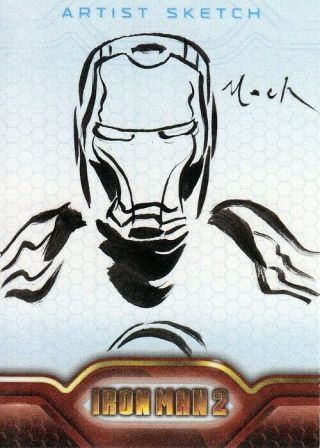 David Mack Artwork - Iron Man Sketch Card Art