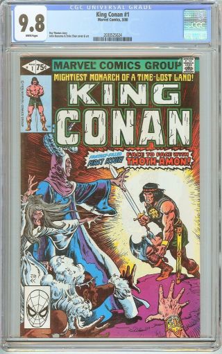 King Conan 1 Cgc 9.  8 White Pages (1980) 2030525024