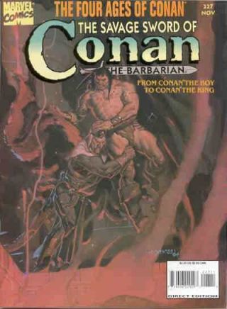 Savage Sword Of Conan (1974 Series) 227 In Vf, .  Marvel Comics [ 47]