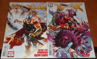 Thor 1 2 3 4 5 6 7 (nm -) 2018 - 2019 Marvel " War Of The Realms " Prequel