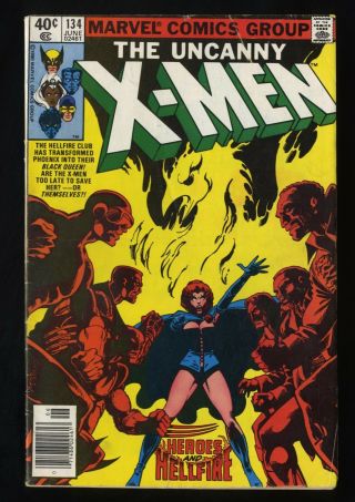 X - Men 134 Vg 4.  0 1st Dark Phoenix