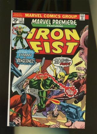 Marvel Premiere 17 Vf,  8.  5 1 Book 1974 1st Ninja & Triple - Iron Appearance
