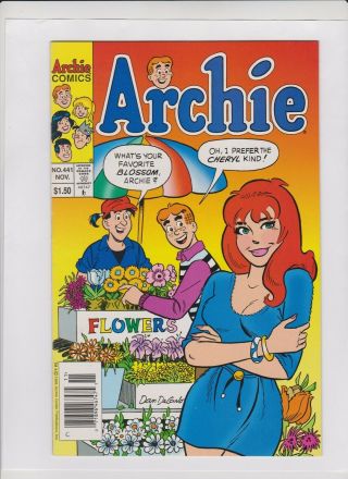 Archie 441 Nm -,  Sexy Cheryl Blossom,  Dan Decarlo Cover,  Stan Goldberg Art