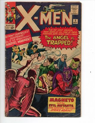 X - Men 5 (1964 Marvel Comics) - Magneto And Evil Mutants